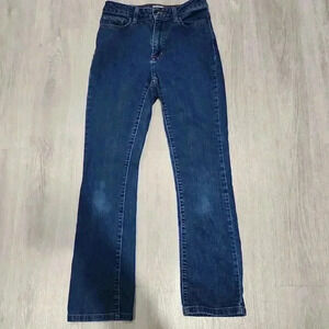 L.L.Bean Women's Classic Fit Bootcut Jeans Dark Wash Blue Size 4